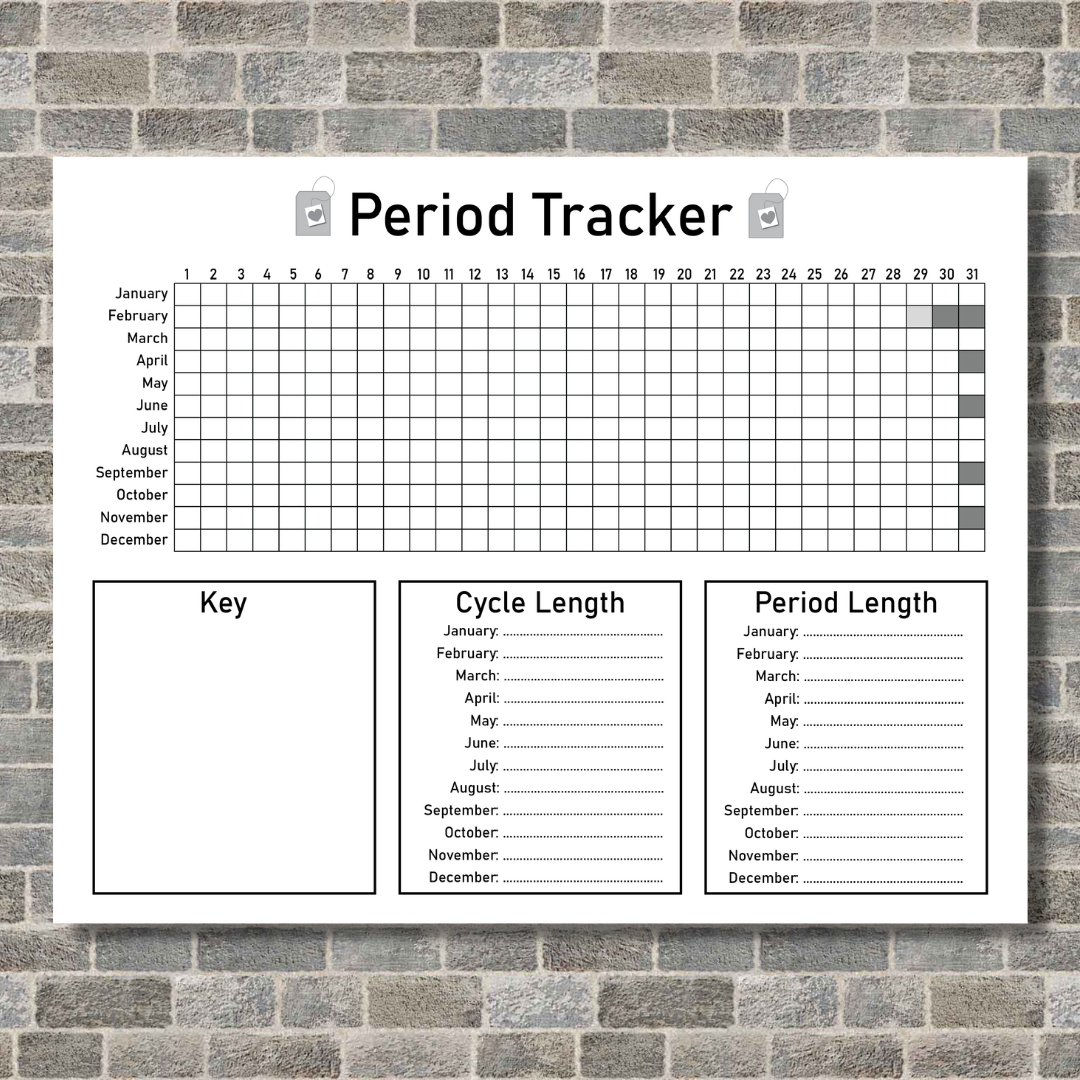 period tracker (printable pdf)